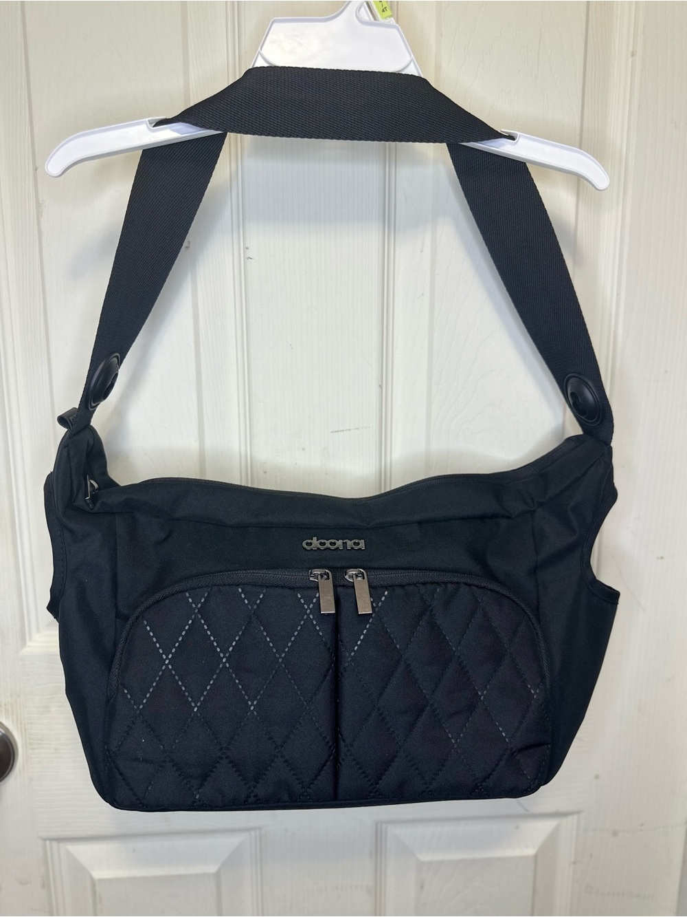 Authentic Doona Essentials Stroller Diaper Bag with Changing Mat - Black Nitro